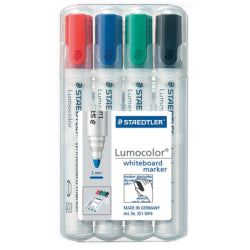 MARQUEUR TABLEAU STAEDTLER LUMOCOLOR 351 POCH DE 4