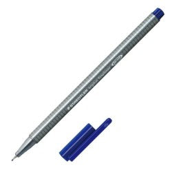 STYLO POINT FINE STAEDTLER BLEU FLUO 334-3