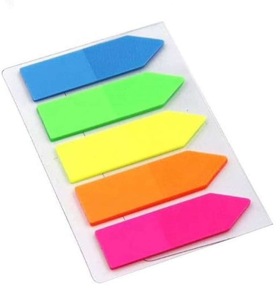 STICKY NOTES DL INDEX 5COUL FLECHES P06-2