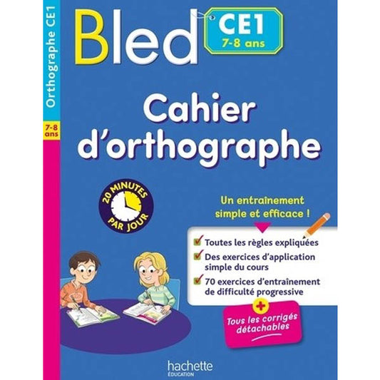 PRIM BLED CAHIER D ORTHOGRAPHE CE1
