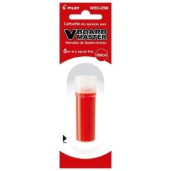 RECHARGE MARQUEUR TABLEAU PILOT VBOARD MASTER ROUGE