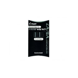 RECHARGE STYLO GEL PILOT HI-TECPOINT 0.7 NOIR DE 3