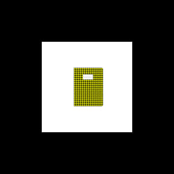 PRO CAH 17*22 VICHY JAUNE