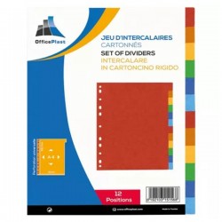 INTERCALAIRE DE SEPARATION OFFICEPLAST DE 12 PLAST