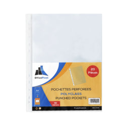 POCHETTE PERFOREE OFFICEPLAST POCH DE 20 50MIC