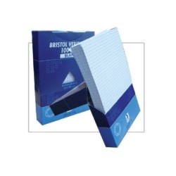 FICHE BRISTOL PM BLANCHE PAQUET DE 100 OMEGA
