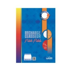 RECHARGE CLASSEUR A4 BLANC YAMAMA PATATI