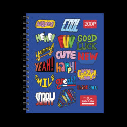 CAHIER WIRO 17*22 200P 60G YAMAMA FANTAISIE