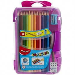 CRAYON DE COULEURBMAPED 12/18 B.PLASTIQUE REF832