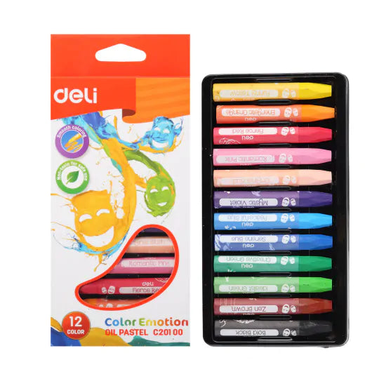CRAYON DE CIRE A HUILE DELI DE 12 REF C20100