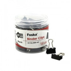 PINCE DOUBLE CLIP FOSKA 15MM REF 801-6 COUL PAQUET DE 60