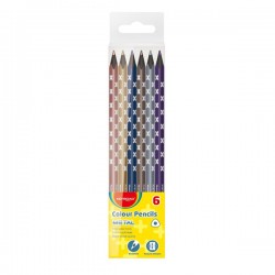 CRAYONS DE COULEUR KEYROAD 6/18 METAL KR971869