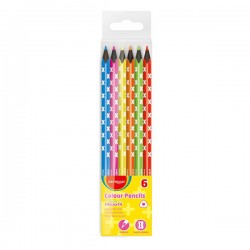 CRAYONS DE COULEUR KEYROAD 6/18 NEON KR971870