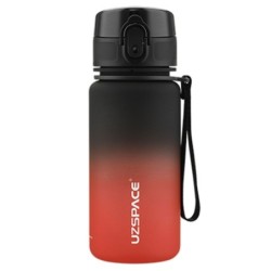 BOUTEILLE A EAU UZSPACE TWB-3034 350ML BLACK&RED