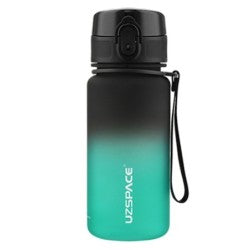 BOUTEILLE A EAU UZSPACE TWB-3034 350ML BLACK&GREEN