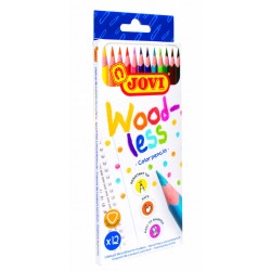 CRAYONS DE COULEUR JOVI WOODLESS 12/18 REF 734/12