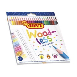 CRAYONS DE COULEUR JOVI WOODLESS 24/18 REF 734/24