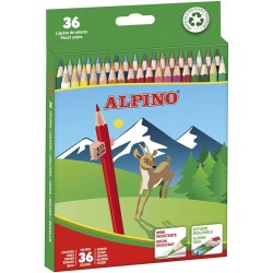 CRAYONS DE COULEUR ALPINO 36/18 REF AL010600