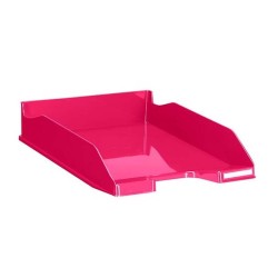 CORBEILLE A COURRIER FAIBO OPAQUE ROSE FUSHIA