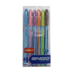 STYLO A BILLE UNIMAX TOPGRIP 1.0 POCH DE 6