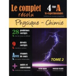 LE COMPLET RESOLU-PHY CHIMIE 4E SC.EXPERIMENTALES TOME2