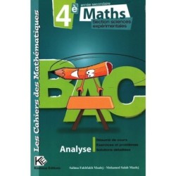 LES CAHIERS DES MATHEMATIQUES-ANALYSE 4E SC.EXPERIMENTALES