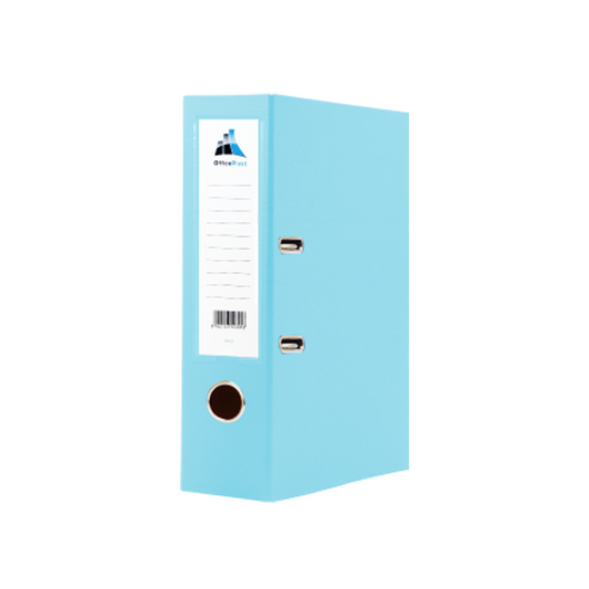 CLASSEUR A LEVIER OFFICEPLAST 75MM BLEU TURQUOISE