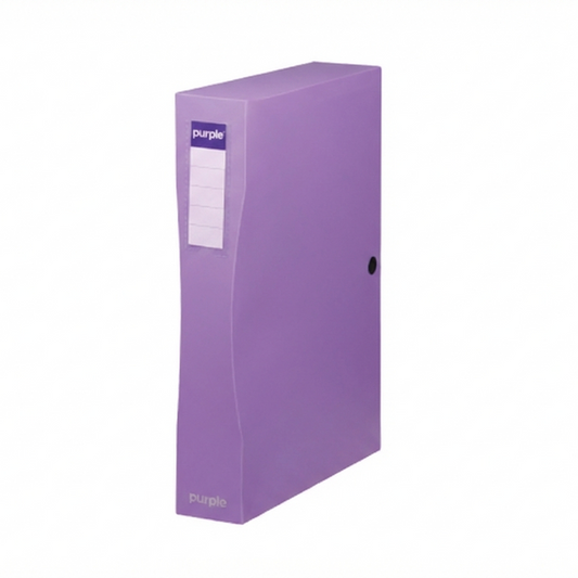 BOITE DE CLASSEMENT PURPLE DOS 80 PASTEL VIOLET