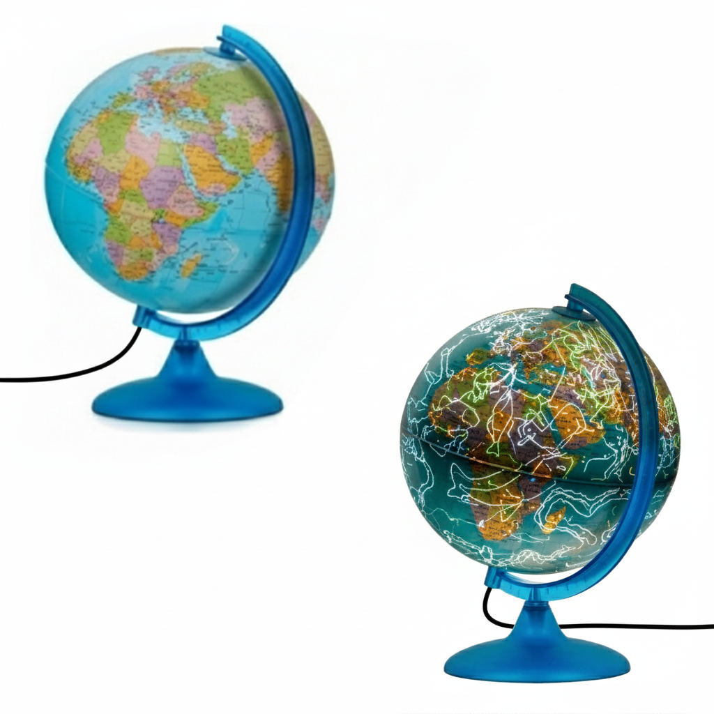 GLOBE TECNODIDATTICA LUMINEUX 25CM JOURS ET NUITS