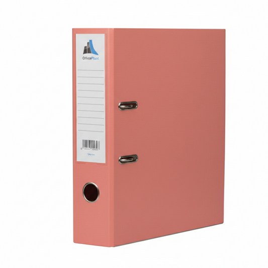 CLASSEUR A LEVIER OFFICEPLAST 75MM SAUMON