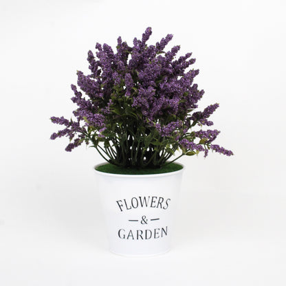 POT DECORATIF MM PLASTIQUE LAVANDE