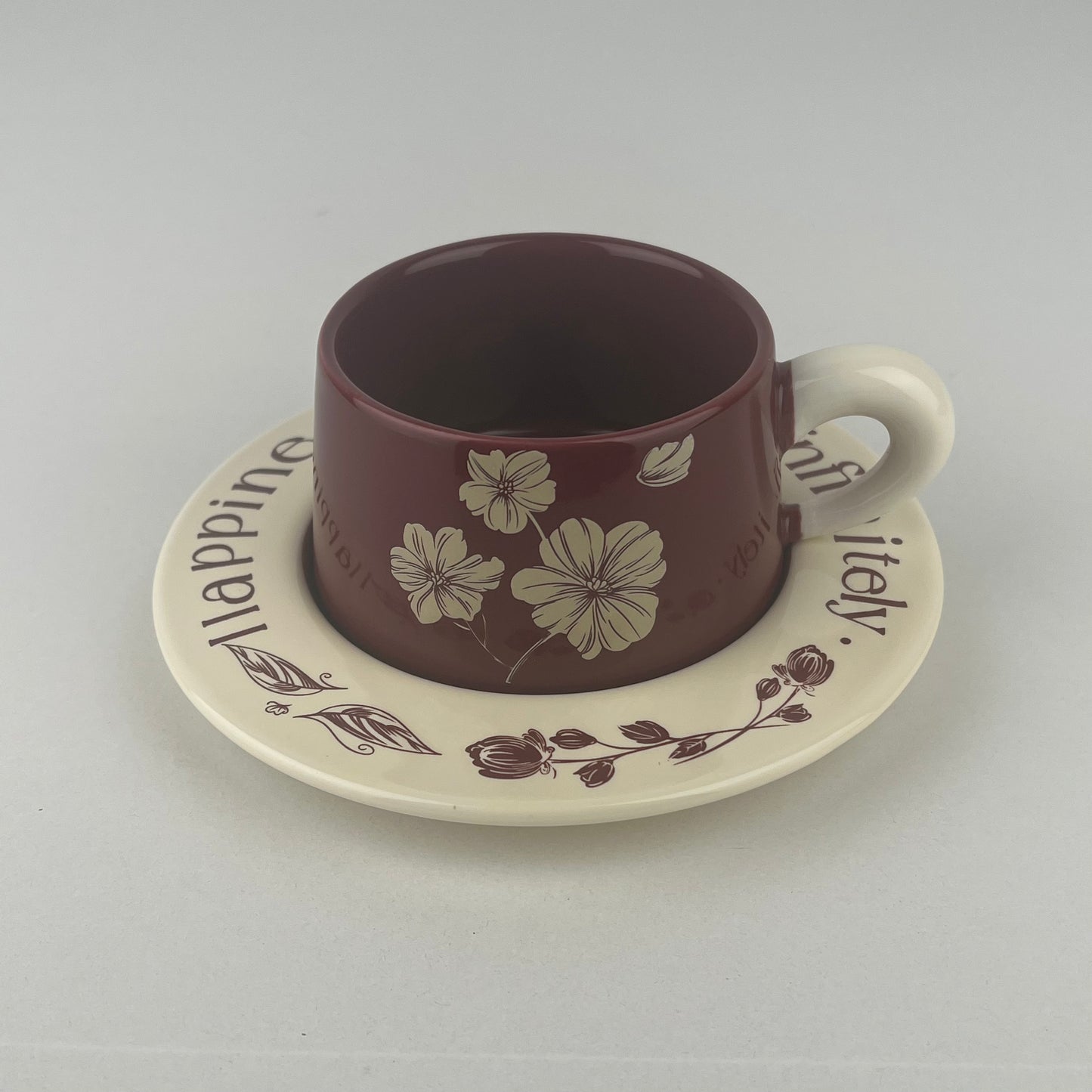 MUG EN CERAMIQUE AVEC SOUS TASSE REF HZ780-61