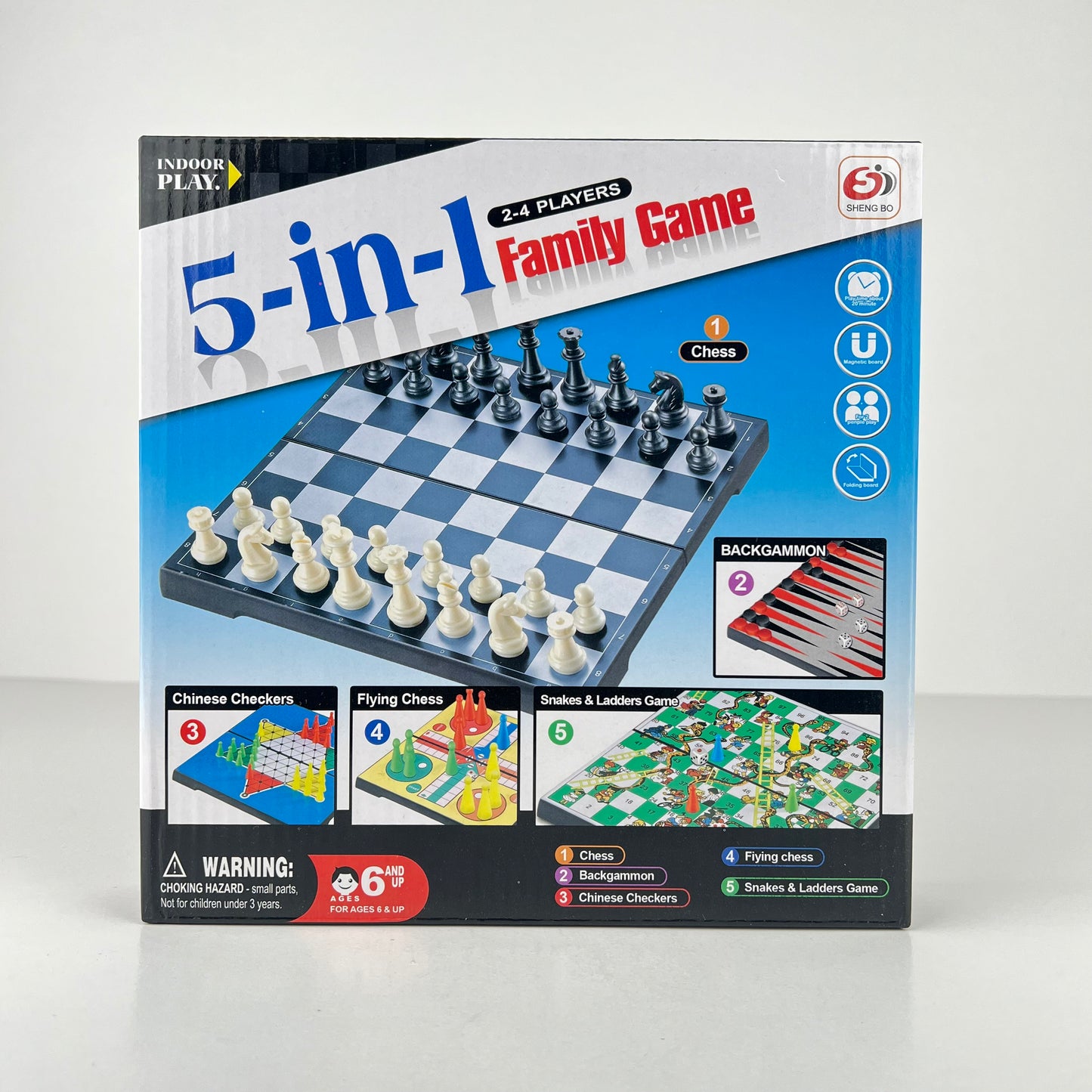 JOUET JEUX DE DAME MAGNETIQUE 5EN1