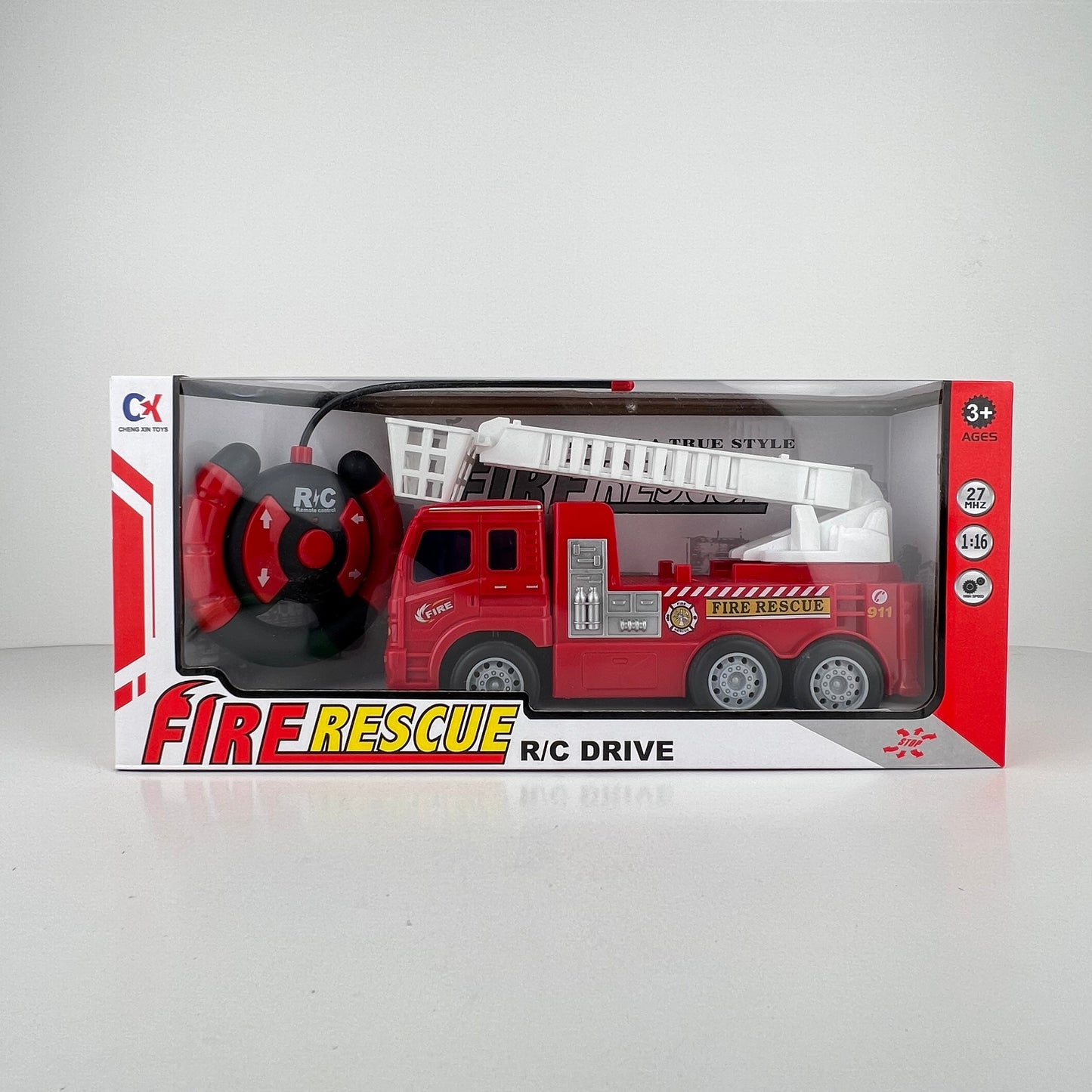 JOUET VOITURE AVEC COMMANDE FIRE RESCUE R/C DRIVE