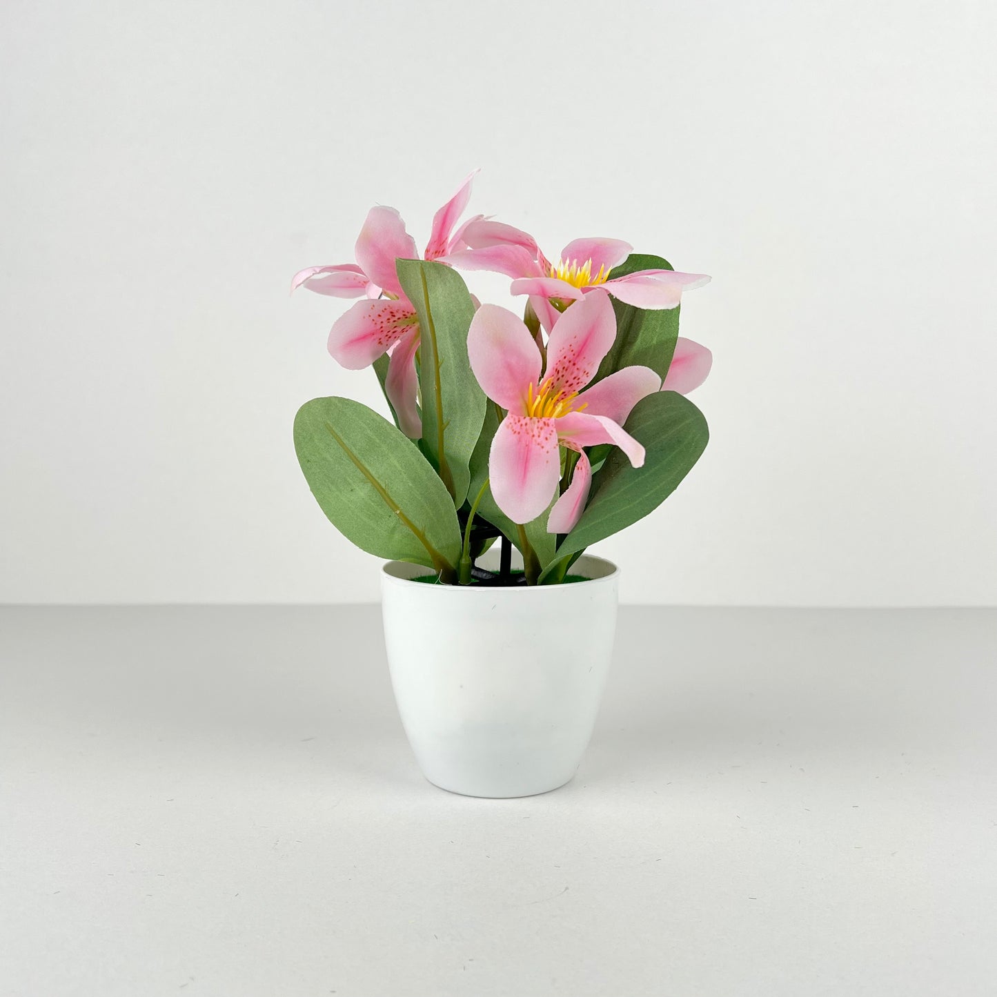 POT DECORATIF PM PLASTIQUE FLEURES  REF HZ744-9