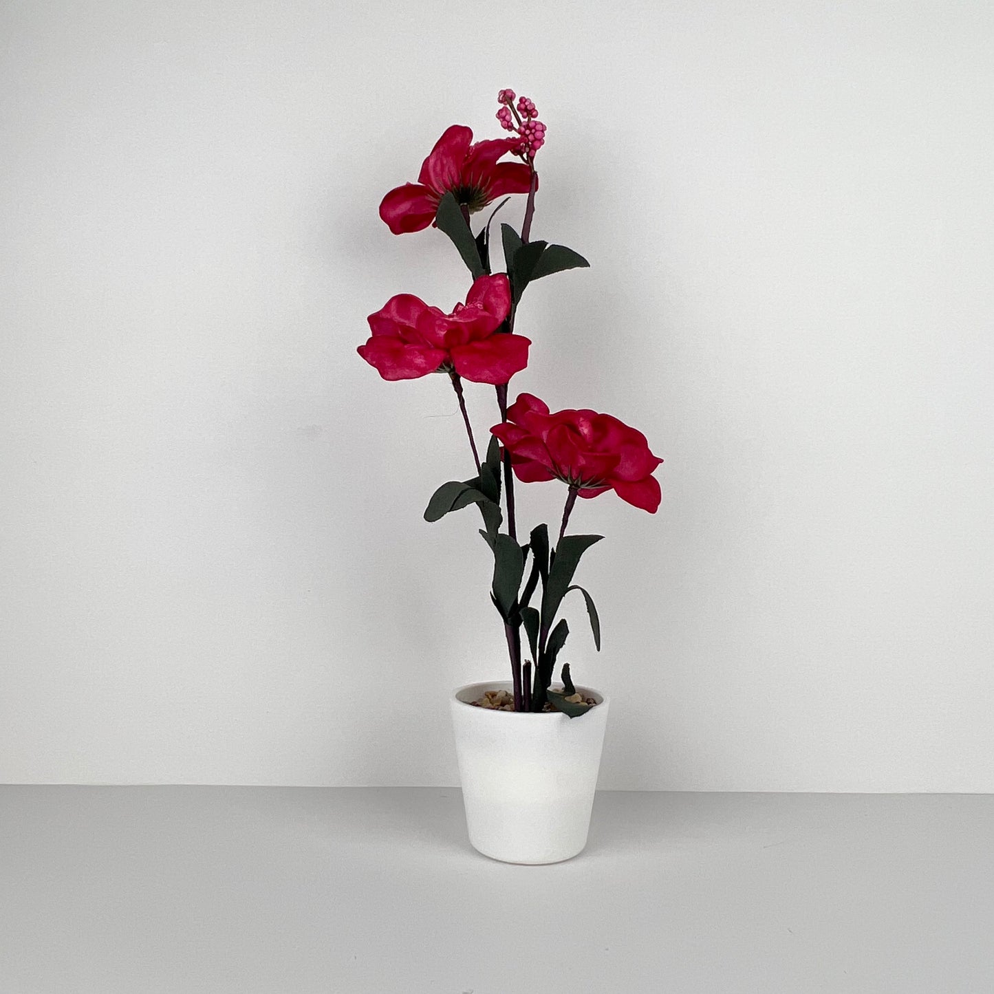 POT DECORATIF PLASTIQUE FLEURES  REF GH 10-4 10-5