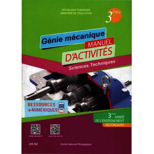 Génie mécanique - Cahier d'activités