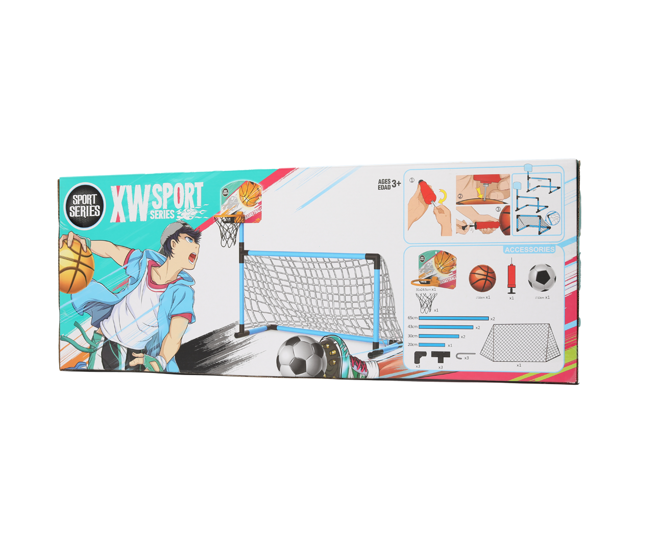 JOUET GOAL DE FOOT ET BASKET REF 9706