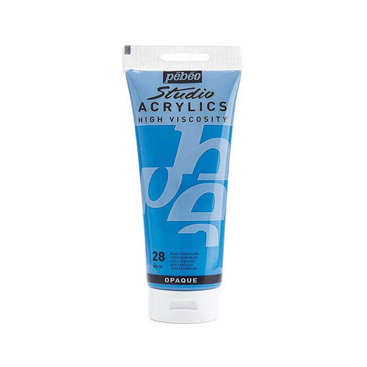 GOUACHE ACRYLIQUE PEBEO 100ML BLEU CERULEUM