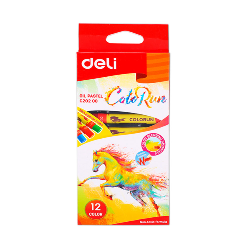 CRAYON DE CIRE A HUILE DELI DE 12 REF C20200