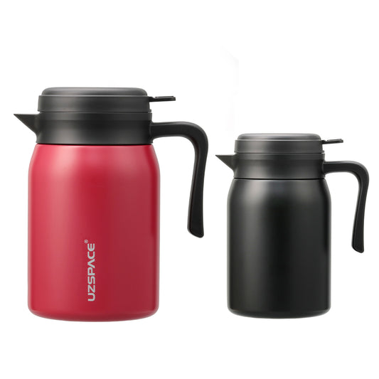 BOUTEILLE A EAU UZSPACE TWB-4079 830ML CLOUDY BLACK BROCADE RED