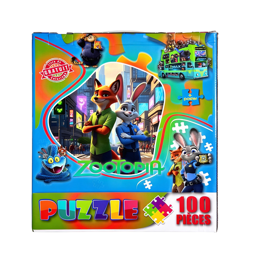 JOUET PUZZLE 3EN1 KUROMI-ZOOTOPIA