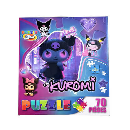 JOUET PUZZLE 3EN1 KUROMI-ZOOTOPIA
