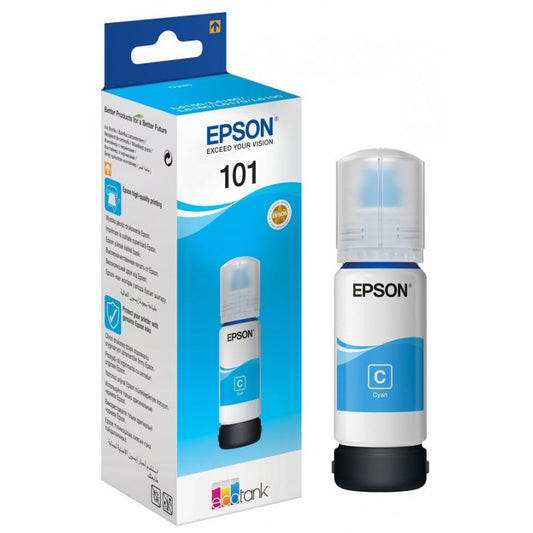 BOUTEILLE D ENCRE EPSON ORIGINAL 101 CYAN