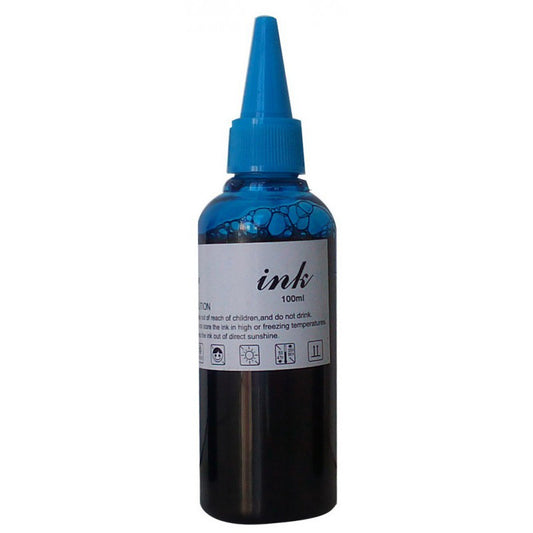 BOUTEILLE D ENCRE UNIVERSELLE ADAPTABLE 100ML CYAN