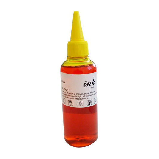 BOUTEILLE D ENCRE UNIVERSELLE ADAPTABLE 100ML JAUNE