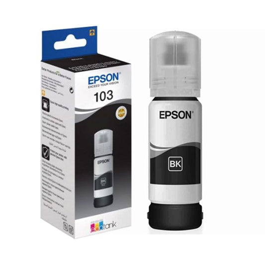 BOUTEILLE D ENCRE EPSON ORIGINAL 103 NOIR