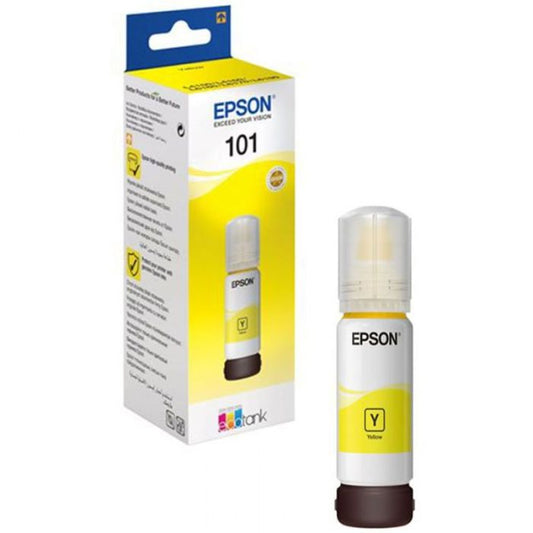 BOUTEILLE D ENCRE EPSON ORIGINAL 101 JAUNE
