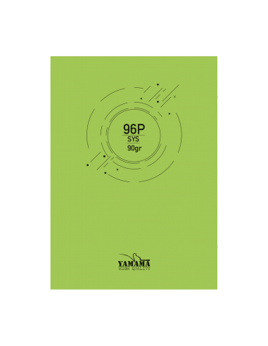 CAHIER PIQURE 24*32 10/10 96P YAMAMA CP BMV 90G VERT