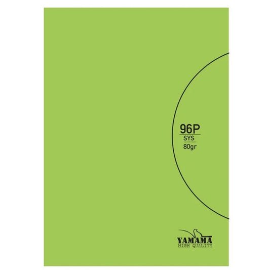 CAHIER 24 YAMAMA BMV 96P 80G CP UNI VERT